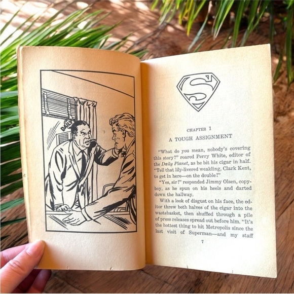 VINTAGE 1966 DC Superman Smashes the Secret of the Mad Director Paperback Retro - Picture 9 of 13